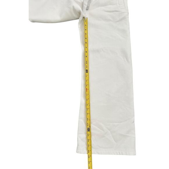 Figs Logo Off Shift Wide Leg Sweatpants Women's Sz XS Off White - Picture 7 of 10